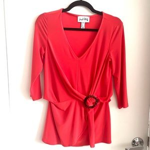 Joseph Ribkoff Coral Top